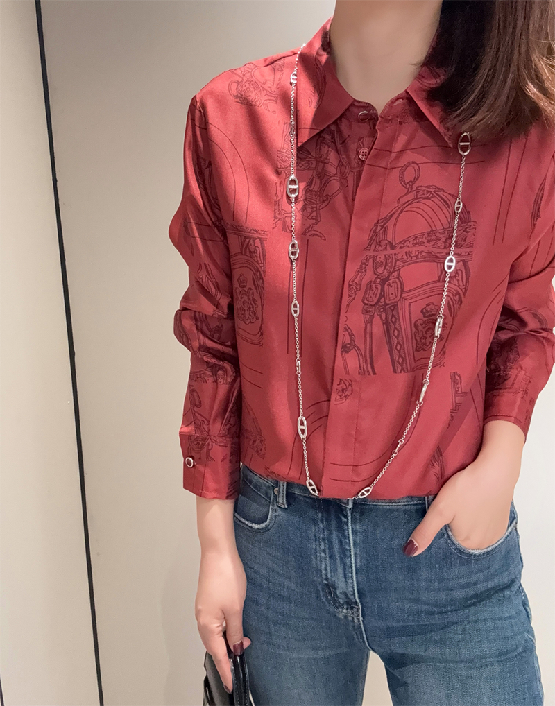Wine Red Women Shirts 2026 Spr - Luxury Lifestyle Women recensione e prezzo