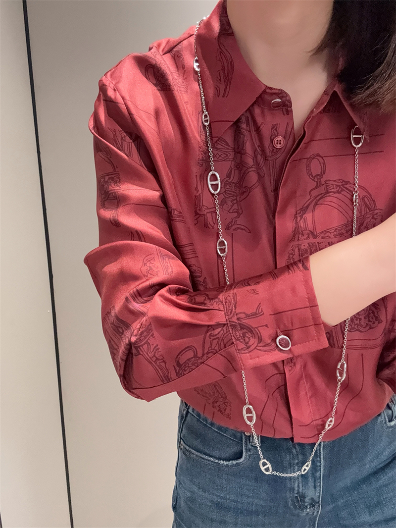 Wine Red Women Shirts 2026 Spr - Luxury Lifestyle Women recensione e prezzo