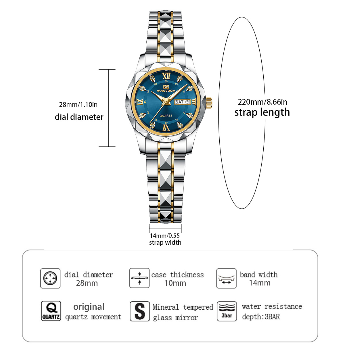 Ladies luxury Watch With 28mm  - Luxury Lifestyle Women recensione e prezzo