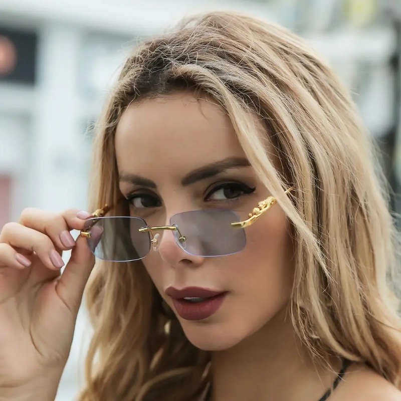 Rimless Square Sunglasses Wome - Luxury Zone recensione e prezzo